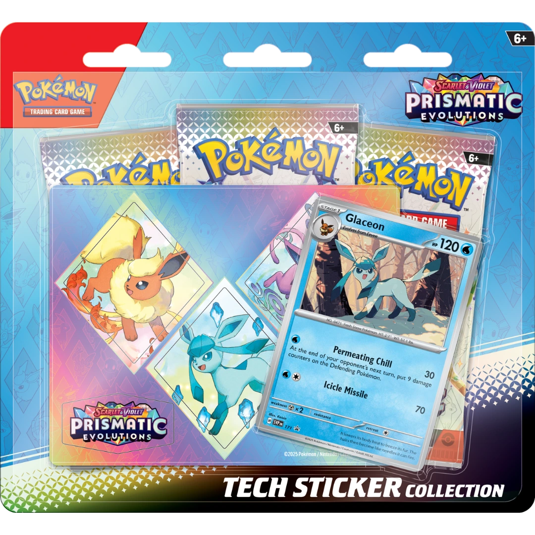 Prismatic Evolutions Tech Sticker Collection